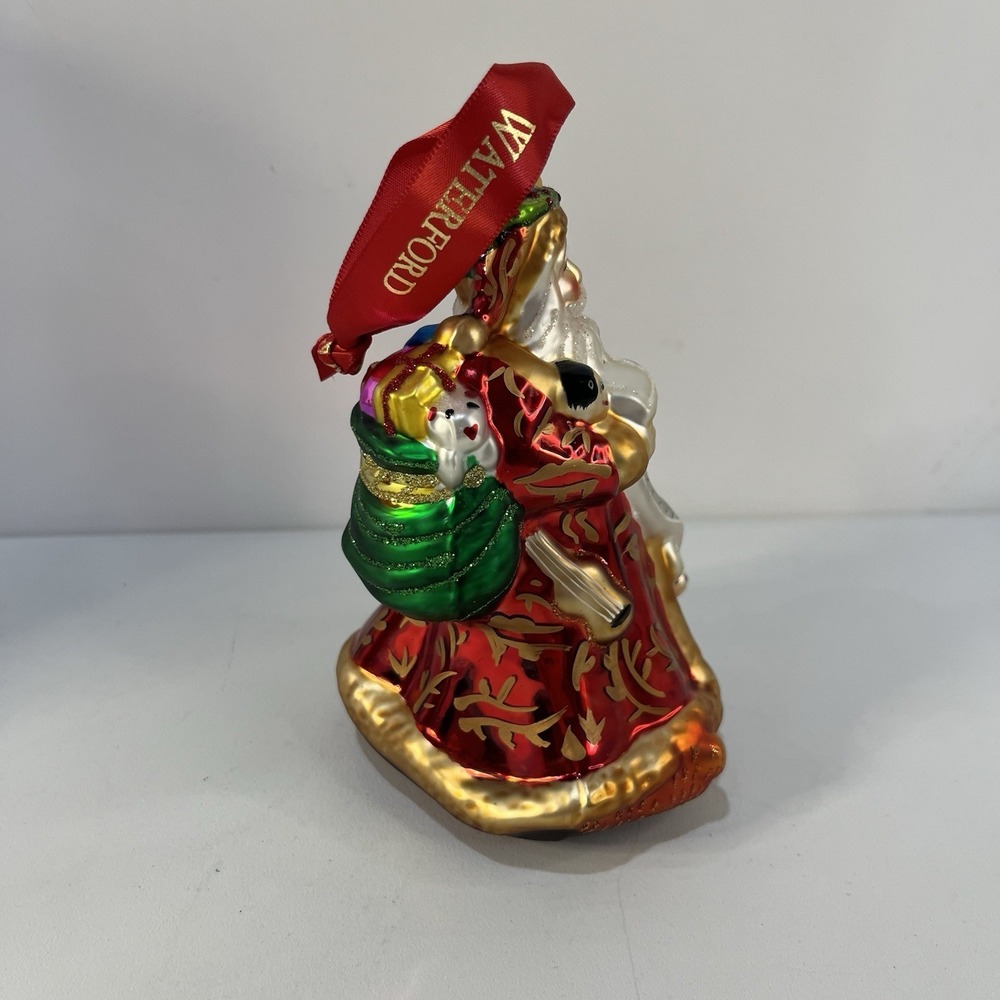Waterford Holiday Heirloom Checking it Twice Santa Ornament With Box Collectible - Picture 3 of 7